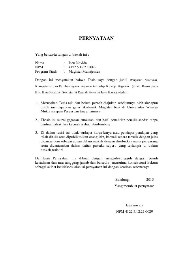 Thesis magister manajemen