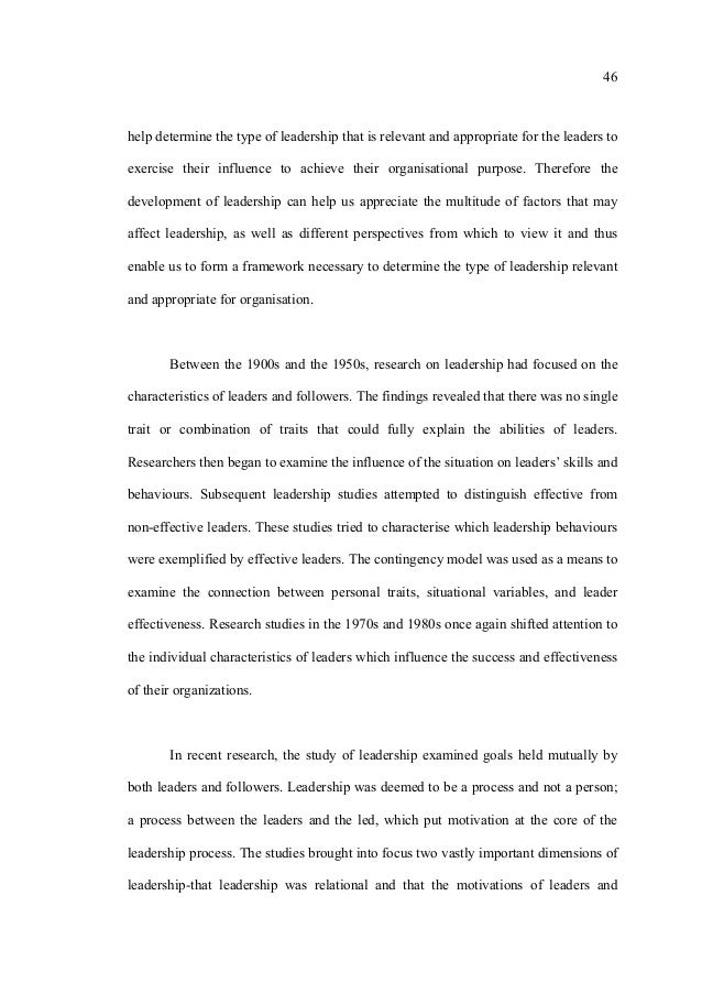 Phd thesis on leadership image