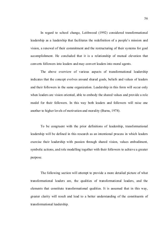 Phd thesis on leadership image