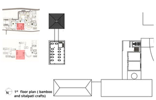 1st floor plan ( bamboo
and sitalpati crafts)
 
