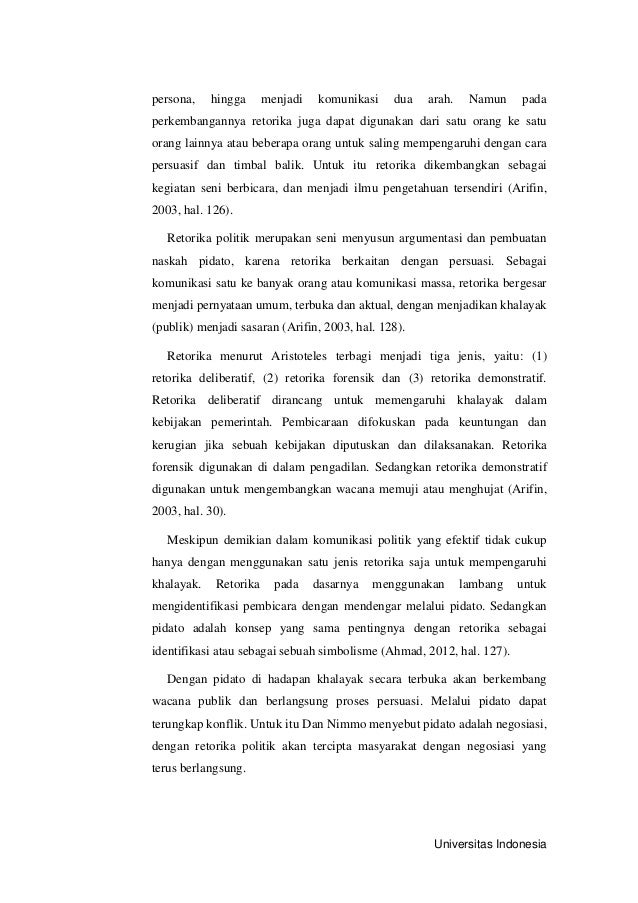 Konstruksi Retorika Politik Dalam Restorasi Citra Analisis Pernyata