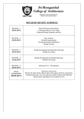 Thesis log paper and schedule | PDF
