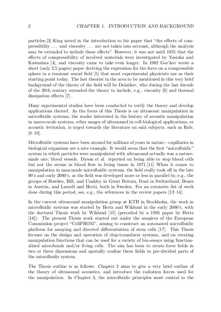 Phd thesis ultrasonic studies