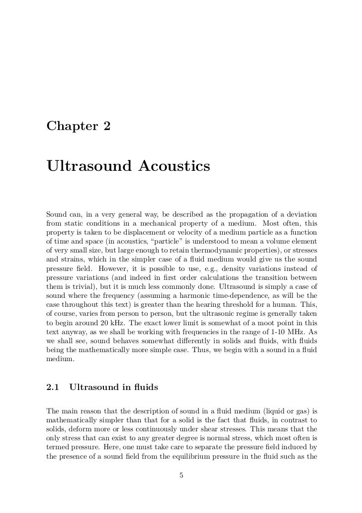 Phd thesis ultrasonic studies