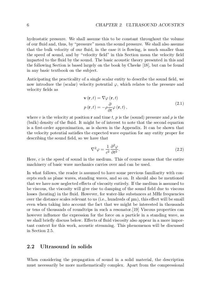 Phd thesis ultrasonic studies