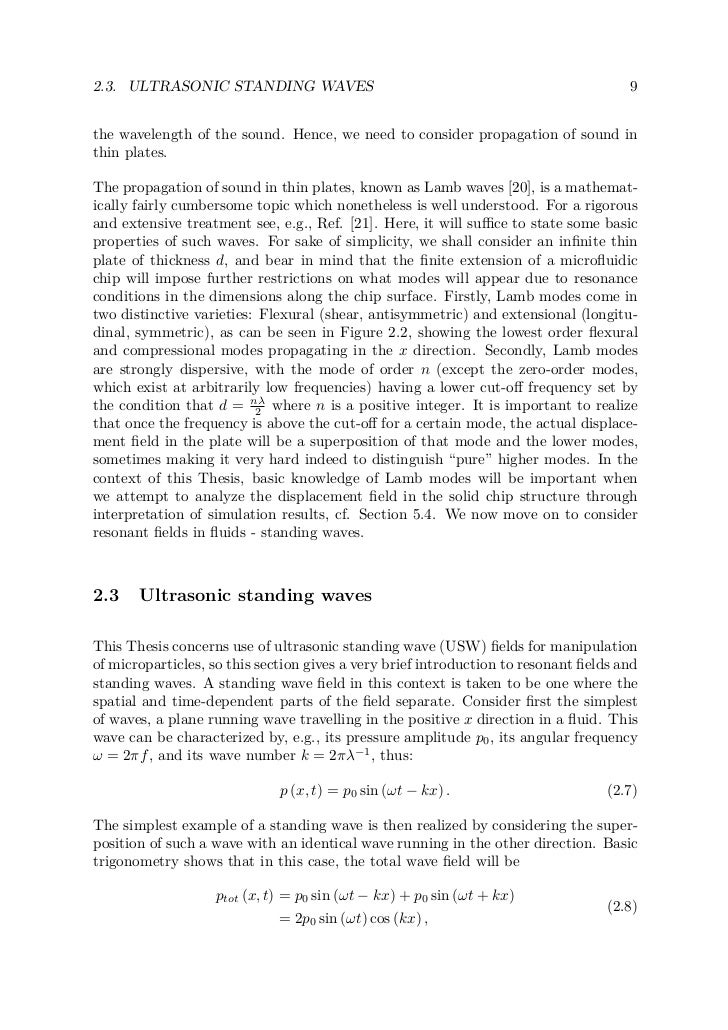 Thesis ultrasonic