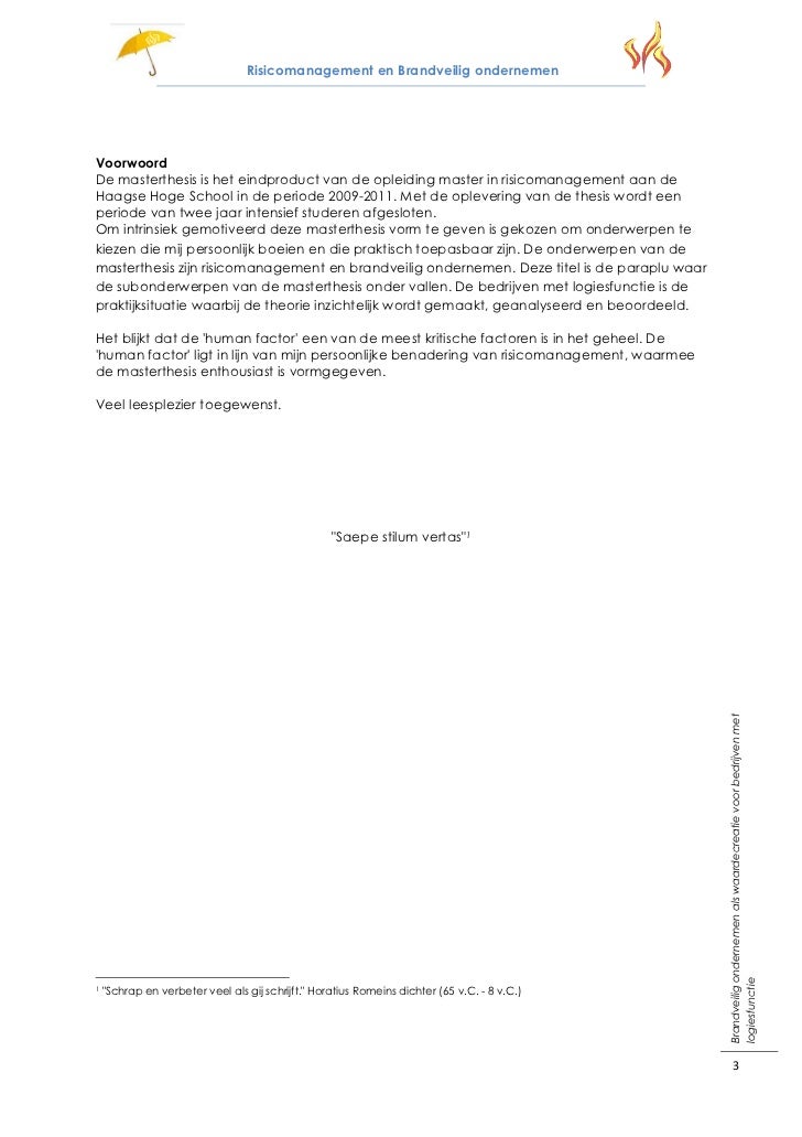 Master thesis onderwerpen