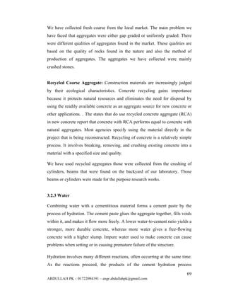 Thesis on analyzing the properties of self compacting concrete made ...
