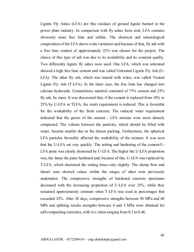 Self compacting concrete phd thesis