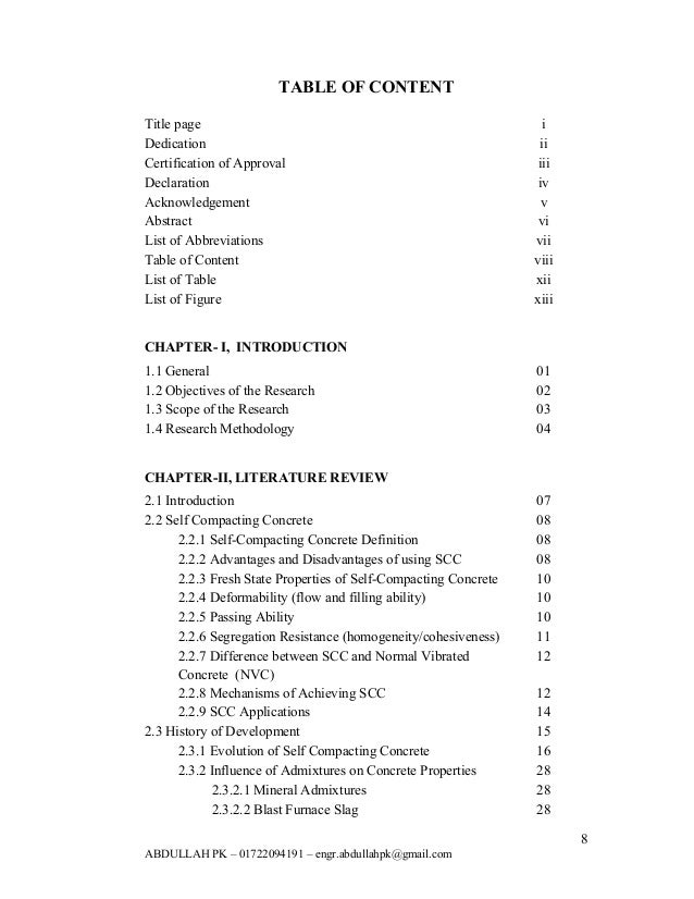 Self compacting concrete phd thesis