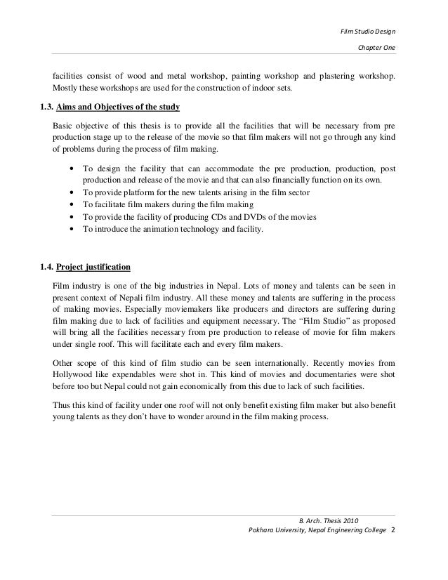 Film school thesis picture