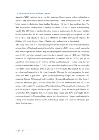 Thesis paper-FOOD HABITS AND NUTRITIONAL STATUS OF ADOLESCENT GIRLS IN ...