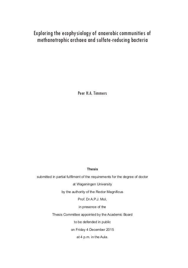 Wageningen university phd thesis introduction