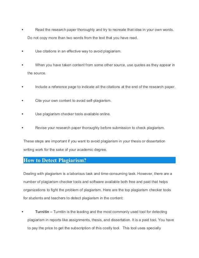 Dissertation plagiarism checker mac