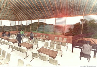 VIEW OF SEMI -OPEN RESTUARANT
 