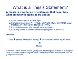 Thesis power point | PPT