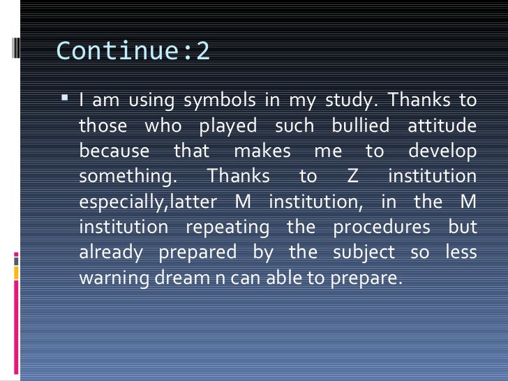 Dreams thesis