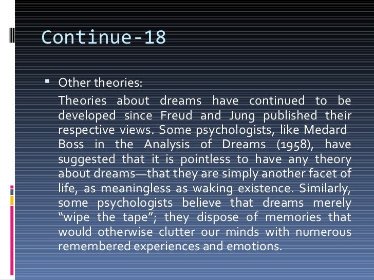 Dreams thesis