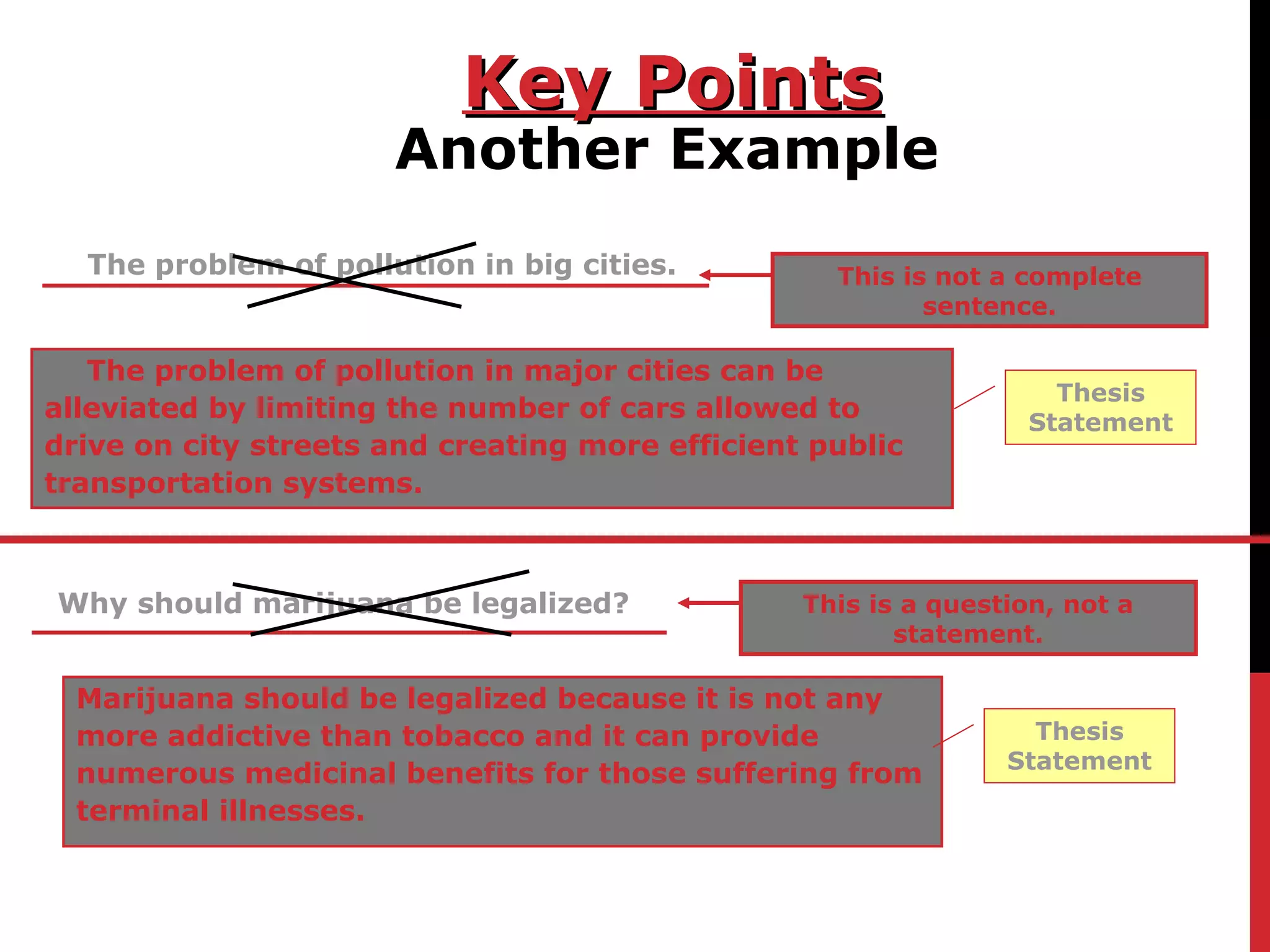 How to Write a Thesis Statement! | PPT