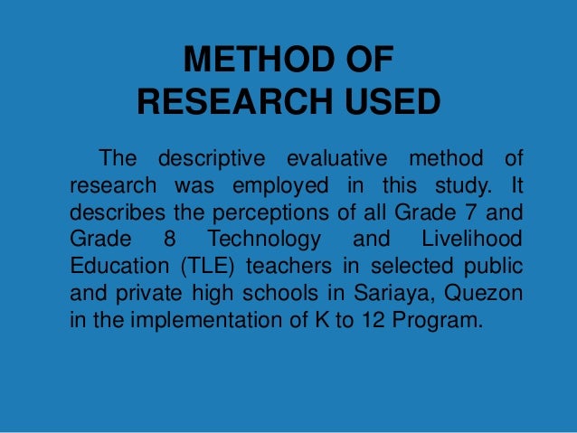 Related studies about technology and livelihood education picture