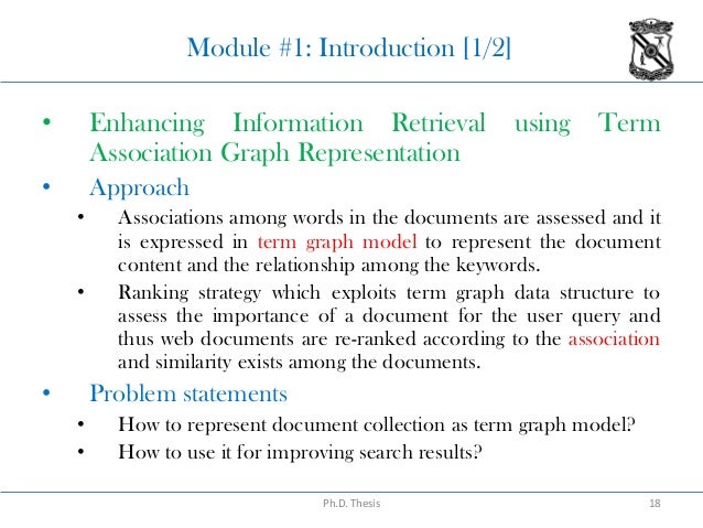 thesis information retrieval Thesis/dissertation resource relation: other information: thesis {adaptive information retrieval: machine learning in associate networks}, author =. thesis information retrieval Thesis/dissertation resource relation: other information: thesis {adaptive information retrieval: machine learning in associate networks}, author =.