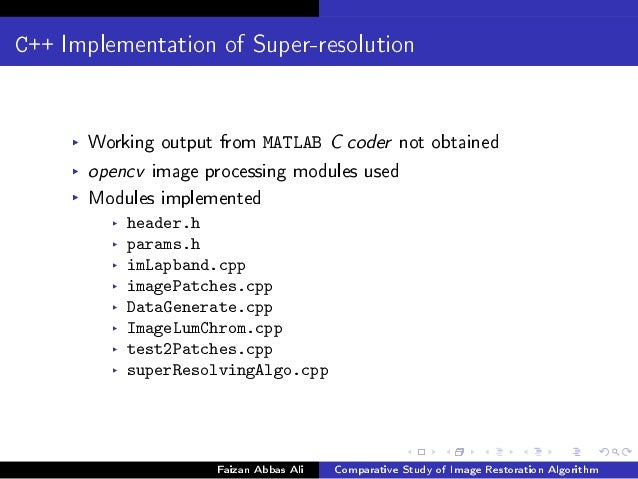 Dissertation distinguished image mosaicing resolution super