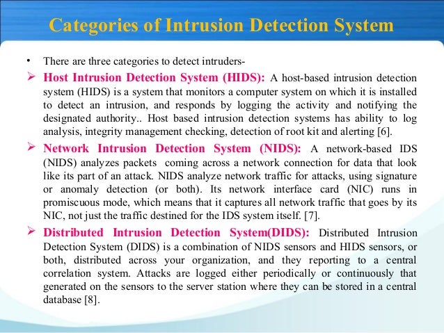 Phd thesis in intrusion detection system