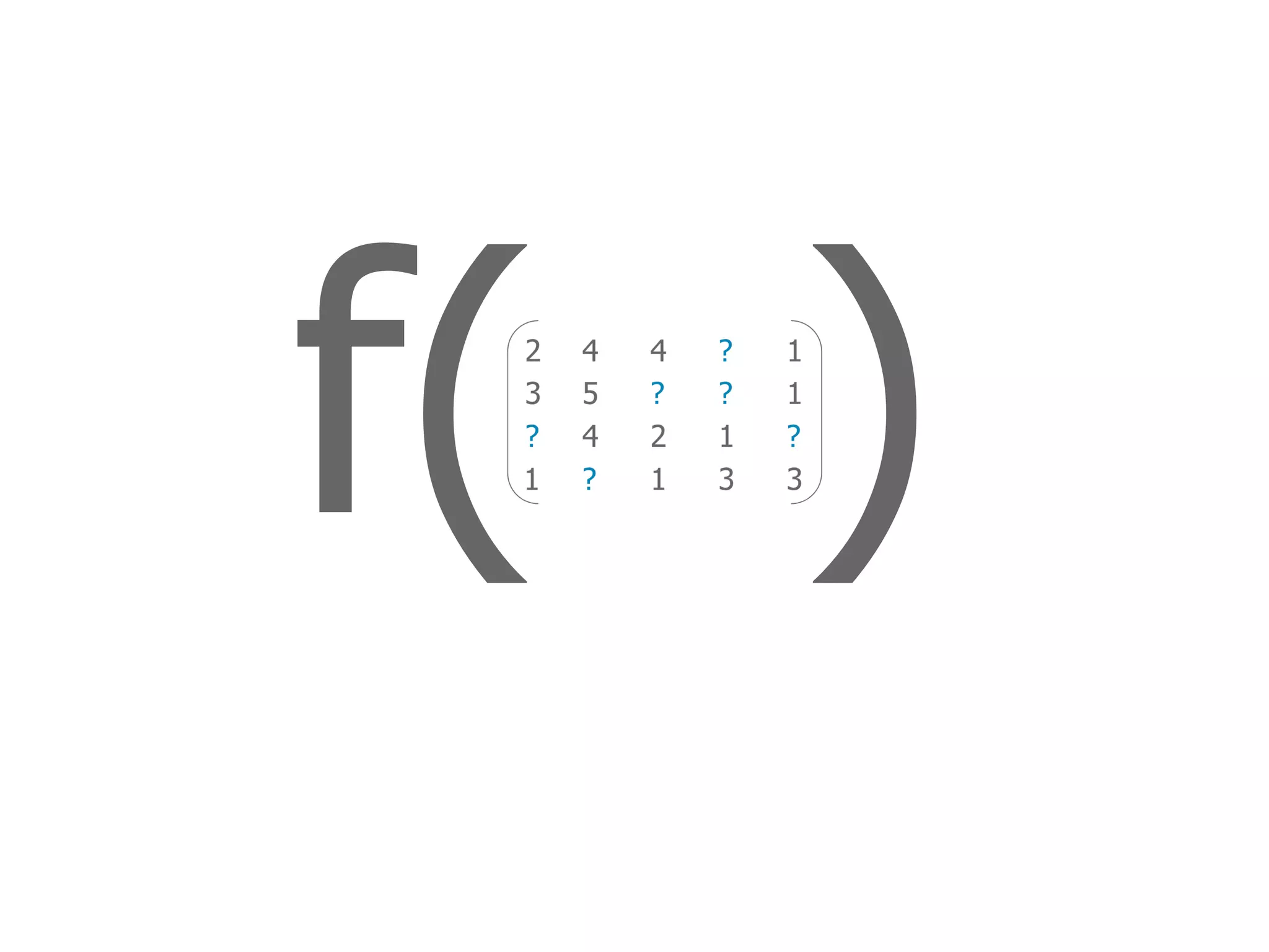 f( )
 