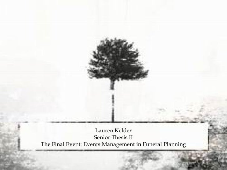 thesis about funeral service