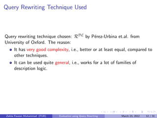 Thesis presentation | PDF