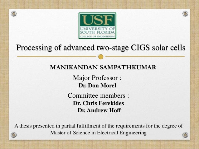 Solar cell master thesis