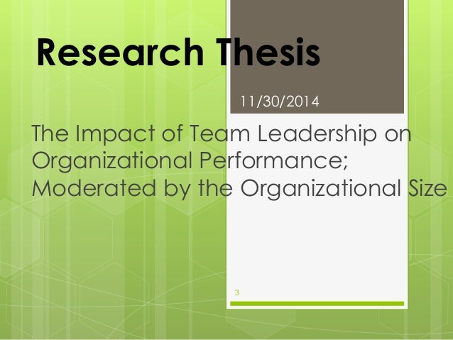 thesis on impact of leadership on organizational performance thesis on impact of leadership on organizational performance