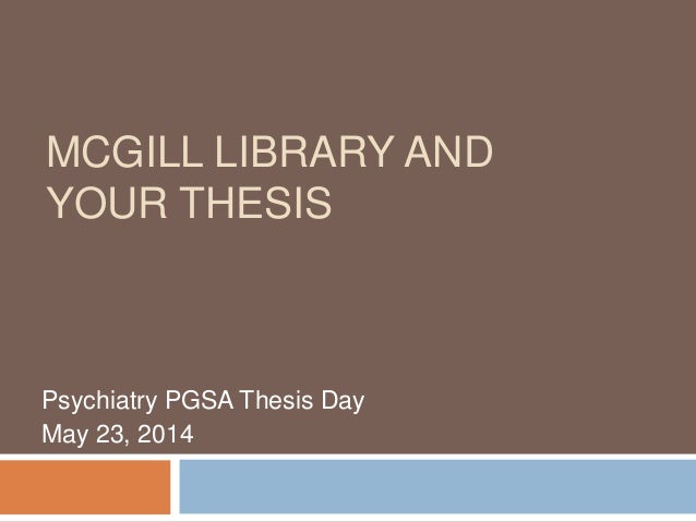 mcgill library thesis