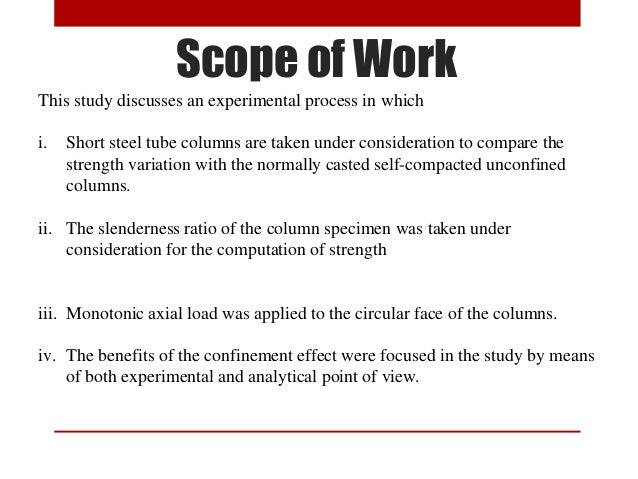 Dissertation scope of study