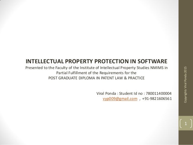 Intellectual property master thesis