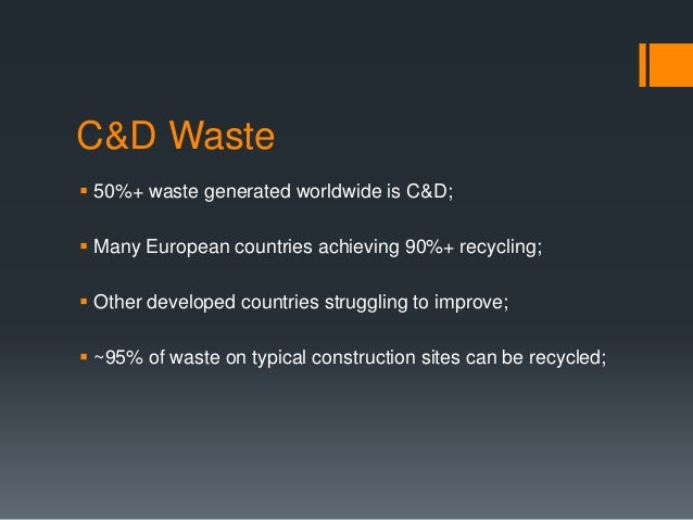 construction and demolition waste management thesis construction and demolition waste management thesis