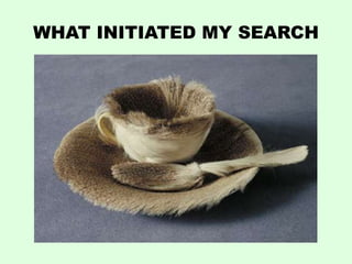 WHAT INITIATED MY SEARCH
 