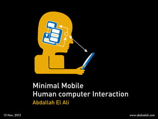 Minimal Mobile Human Computer Interaction | PDF
