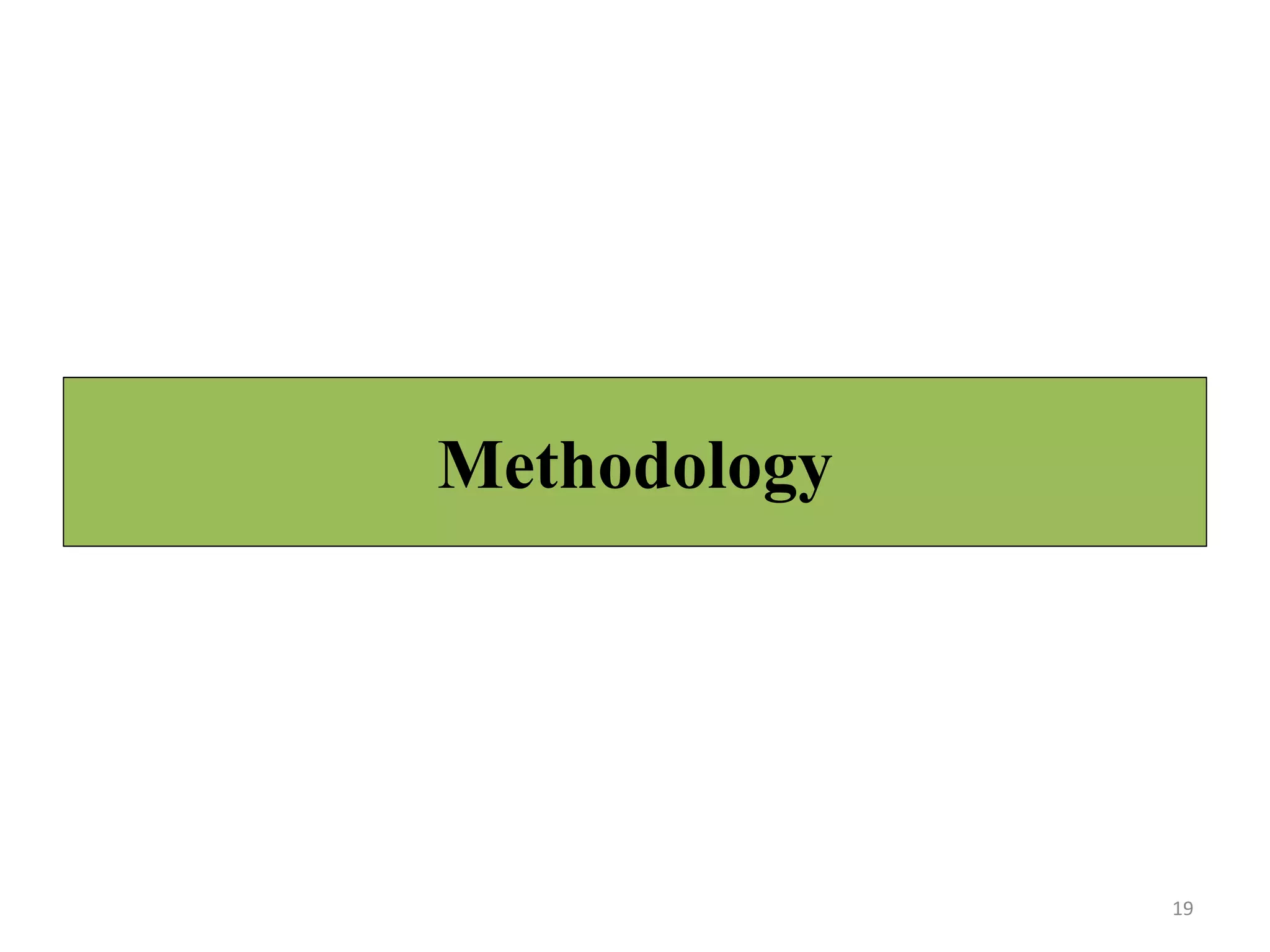 Methodology
19
 
