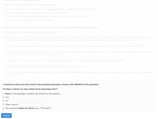 July 18th 2014 CrowdsourcingDisagreement on Open-Domain Questions
Question Answering Template
 