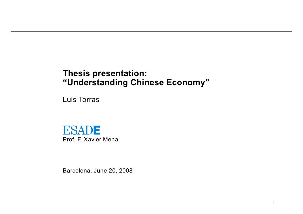 Dissertation chinese economy