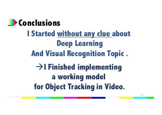 Object tracking master thesis