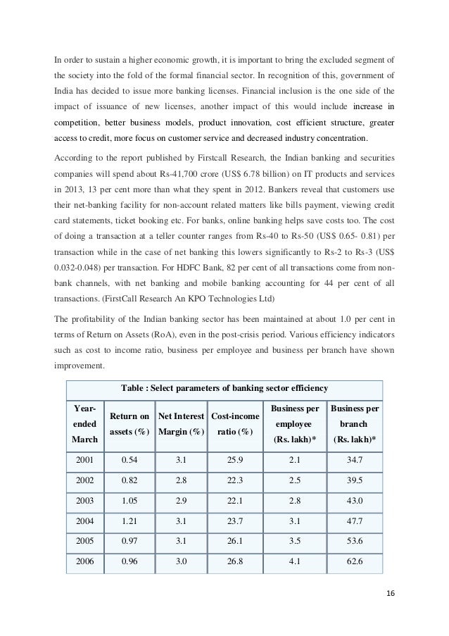 Phd thesis in banking in india