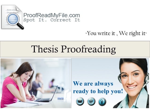 Thesis proofreading