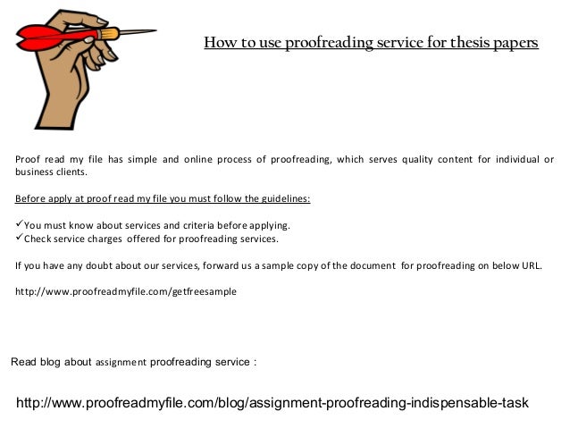 Dissertation proofreading service bristol
