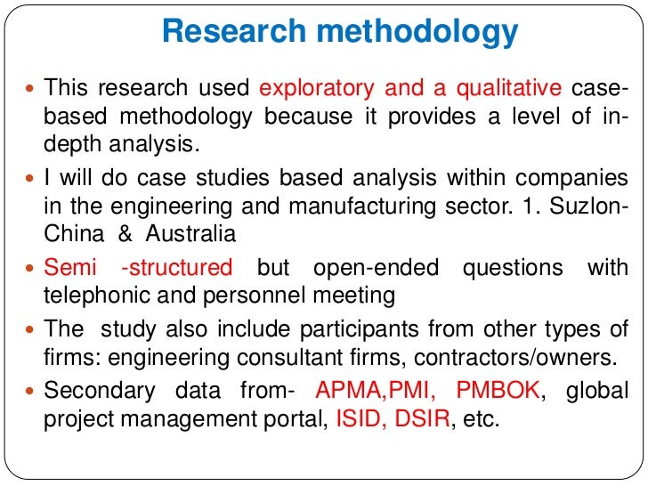 Dissertation research method case study