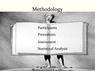 Methodology


 Participants
 Procedures

 Instrument
 Statistical Analysis




                        19
 