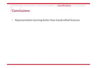 PhD Thesis: Knowledge Extraction and Representation Learning for Music Recommendation and Classification Slide 206
