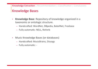 PhD Thesis: Knowledge Extraction and Representation Learning for Music Recommendation and Classification Slide 74