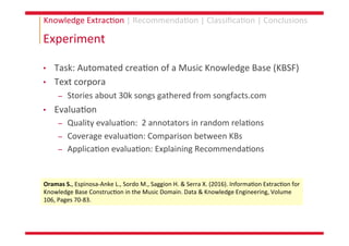 PhD Thesis: Knowledge Extraction and Representation Learning for Music Recommendation and Classification Slide 83